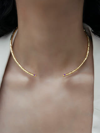 MOKUZAI Empress Choker Amethyst Equiivalence