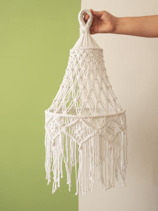 Bella Macrame Lamp Shade Fermoscapes