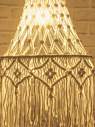 Bella Macrame Lamp Shade Fermoscapes