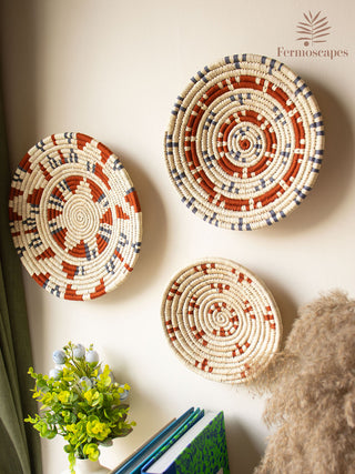 WOVEN NOMAD Wall Basket Set Of 3 Fermoscapes
