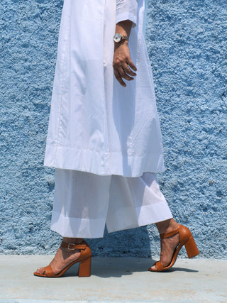 Sunkissed white basic pyjama with pockets House of Moxa