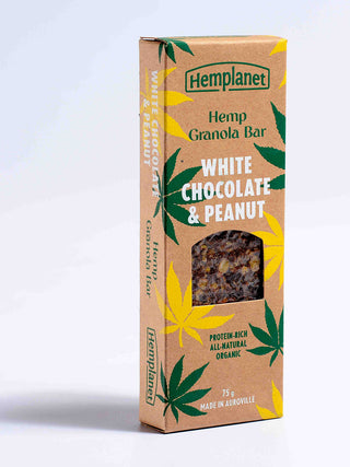 Hemp Granola Bar White Chocolate & Peanut 75g Hemplanet
