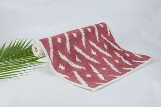 Table Runner in Cotton Ikat - Blue Indigharana