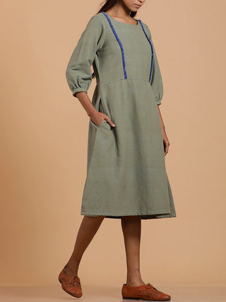 RASA Hide-out Dress Olive Green Ikriit'm