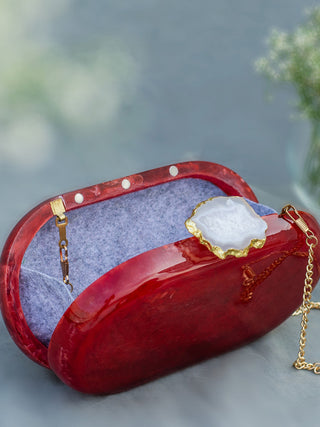 The Red Baroque Capsule Clutch Label Sneha
