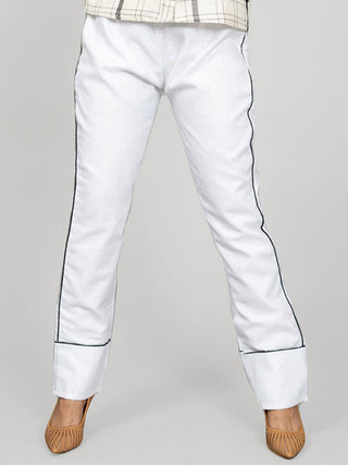 Straight Fit Pant White Indu