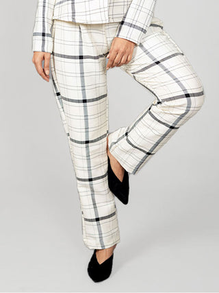 Straight Fit Pant Ivory White Indu