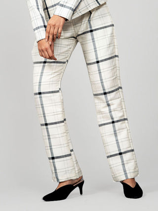 Straight Fit Pant Ivory White Indu