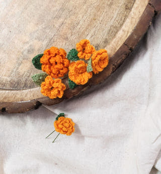 Marigold Crochet Hairpins (Set of 6) Ikriit'm