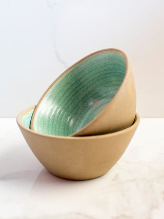 Inside Out Soup Bowl Green Byora Homes