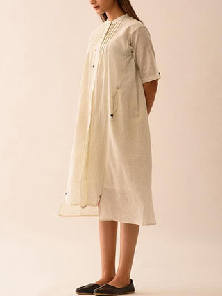  Stripe Shirt Dress with Lining by Jayati Goenka sold by Flourish