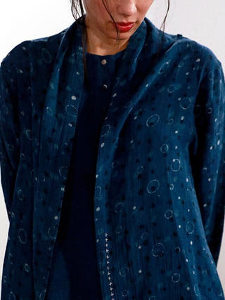 Polka Robe Indigo Jayati Goenka