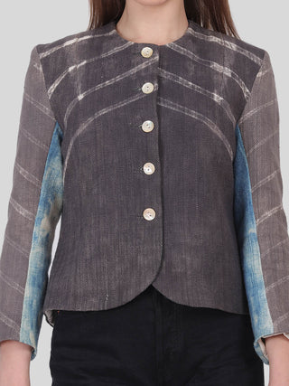 Short Kala Cotton Jacket Grey Indigo Amour