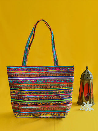 PABI Shopping Bag Multicolour Kaarigar Clinic