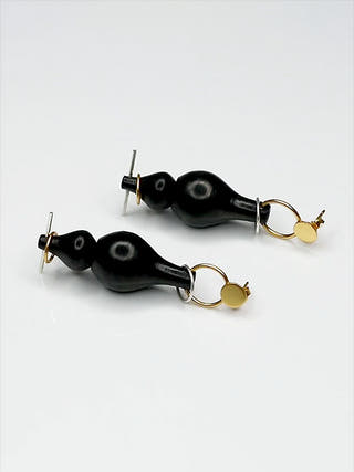 Chirag Earrings Black Kabbish
