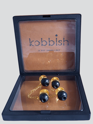 Kalash Chain Buttons Black Kabbish