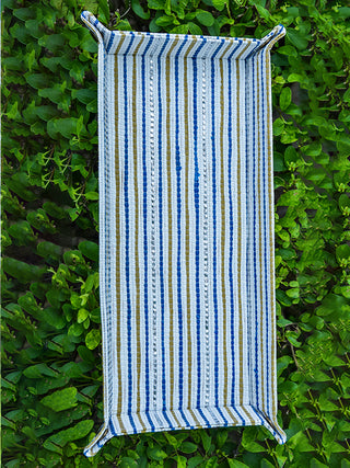 Upcycled Plastic Long Tray Multicoloured Kaarigar Clinic