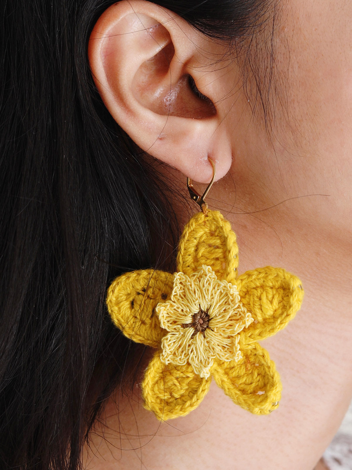 idea ivana: Crochet Flower Earrings