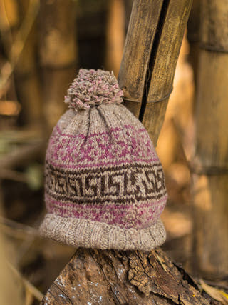 Lahauli Knit Beanie Pink Kullvi Whims