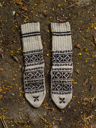 Lahauli Knit Socks Grey Kullvi Whims