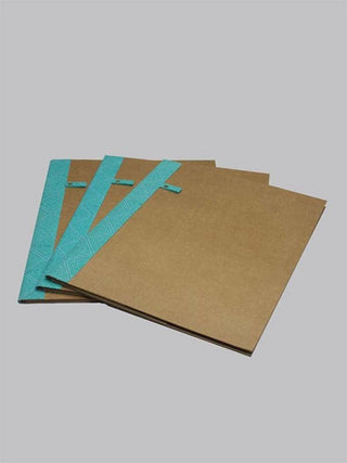 A4 Geometric File Folder Blue - Set of 3 Lukka Chuppi