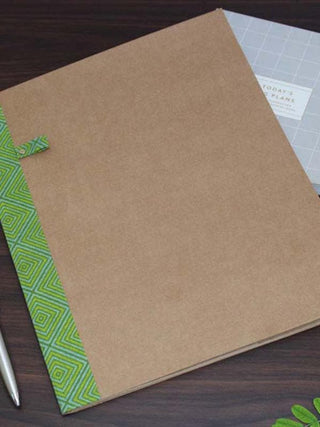 A4 Geometric File Folder Green - Set of 3 Lukka Chuppi