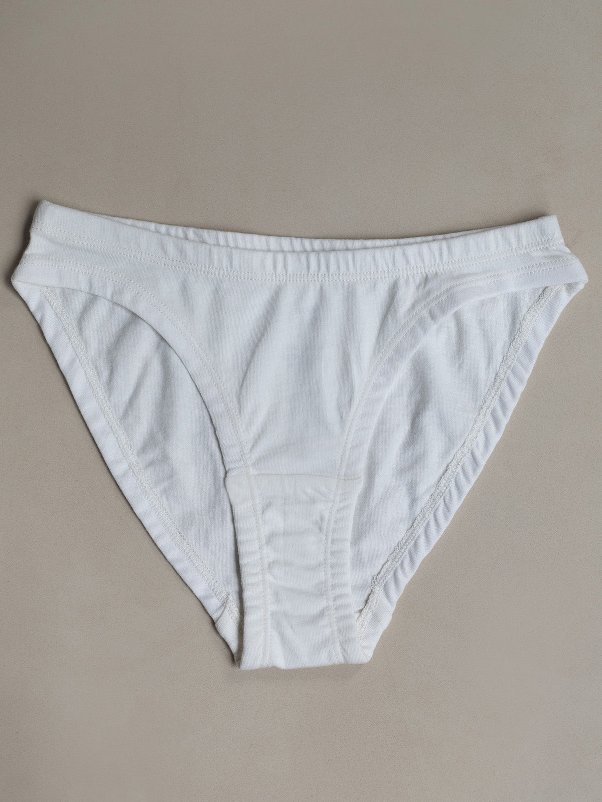 100% Organic Cotton Women's Drawstring Elastic Free Panties - High Waisted Cotton  Brief Panties - 2 Pack
