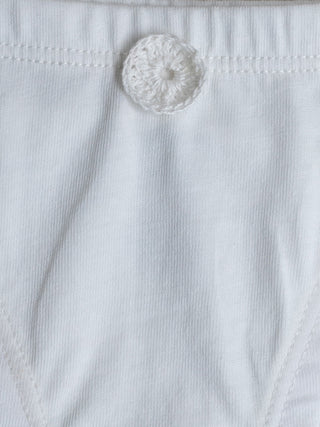 Women's Organic Cotton Underwear  Bikini with Handmade Crochet Identi –  Maayu