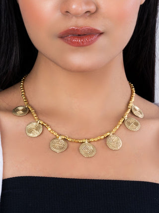 Miharu Doka Collar Necklace - Golden Miharu