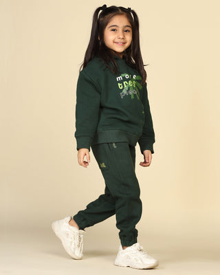 Trees-Please Unisex Joggers Set, Dark Green | Planet First Miko Lolo