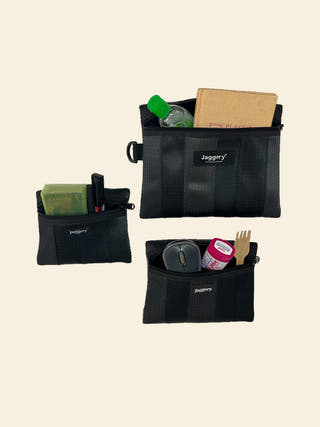 Noir Matryoshkka (Nesting Pouches) Jaggery