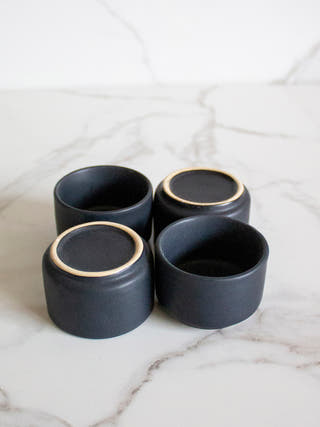 Pinch Bowls Mini Set Of Four Black Byora Homes