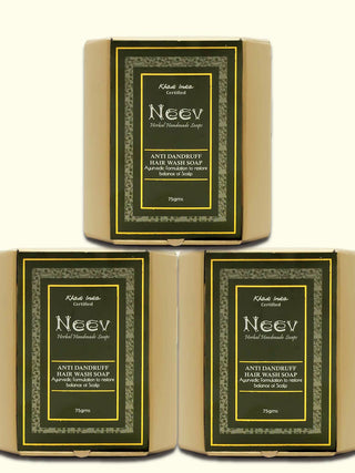 Anti Dandruff Hair Wash Soap Set Of 3 Neev