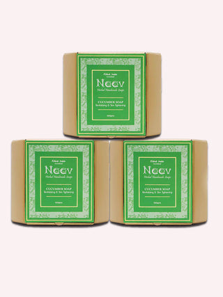 Cucumber Soap Set Of 3 Neev