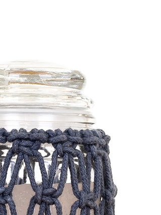 Criss Cross Hand-Knotted Candle Jar One 'O' Eight Knots