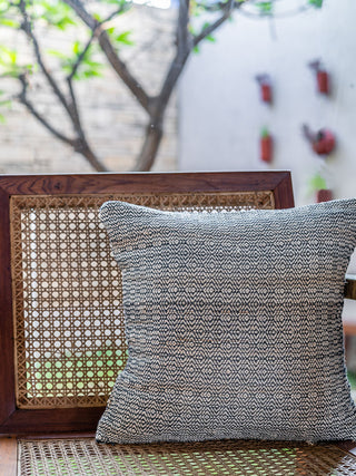 Heera Hand-Woven Cushion Cover Set Of One One 'O' Eight Knots