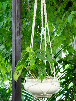 Pretty Simple Hand-Knotted Plant Hanger One 'O' Eight Knots
