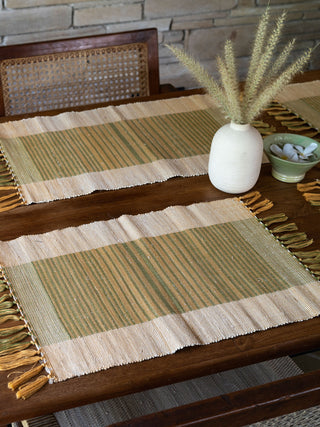 Dhara Hand-Woven Placemats (Set of 2) One 'O' Eight Knots