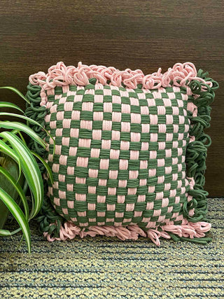 Cushions Olive Green & Pink P1000