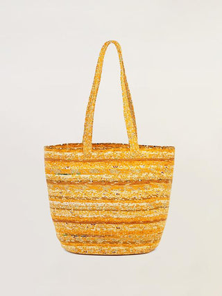 Shopping basket Yellow Padukas Artisans