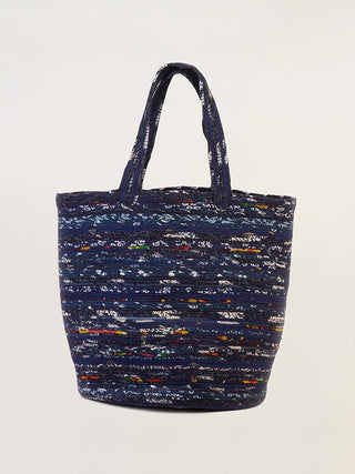 Shopping basket Navy Blue Padukas Artisans
