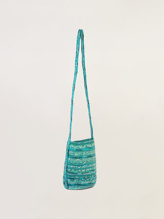 Murse Sling Bag Turquoise Blue Padukas Artisans