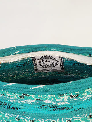 Murse Sling Bag Turquoise Blue Padukas Artisans