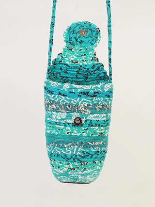  Phone Bag Turquoise Blue by Padukas Artisans sold by Flourish