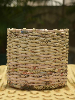 Paper Weaved Planter Natural Paperwings