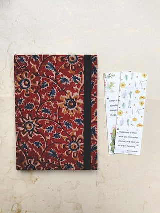 Upcycled Handmade Diary with Bookmark Patrah