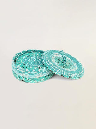  Coaster set with basket by Padukas Artisans sold by Flourish