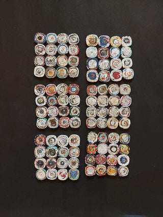 Badge Coasters Natural Set of 6 Paperwings