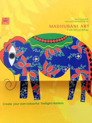 DIY Paper Diya making kit with Madhubani Art Potli