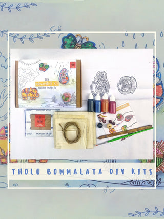 DIY Ornament kit - Handmade Tholu Traditional Puppets Potli